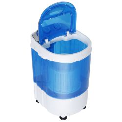 New MINI Portable Single Bucket Wash Machine Washing Drying 2 in 1 Washer Single 9lbs