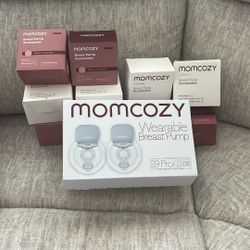 Momcozy S9 Pro Wearable Breast Pump + Accessories - Excellent Condition