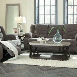 Tulen Gray Reclining Living Room Set

