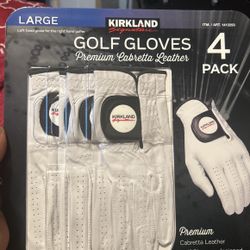 Kirkland Signature Golf Ball And gloves Size large 