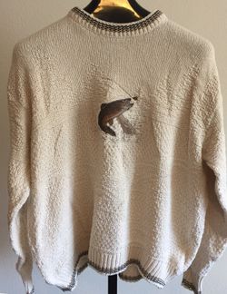 Large St. John's Bay fishing sweater
