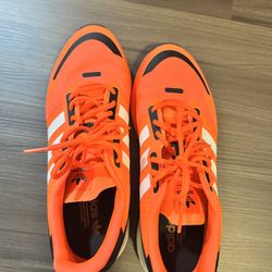 Adidas Running Shoes – Bright Orange/White – Boost Sole – Great Condition