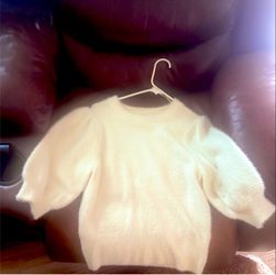 Synthetic Cashmere white sweater