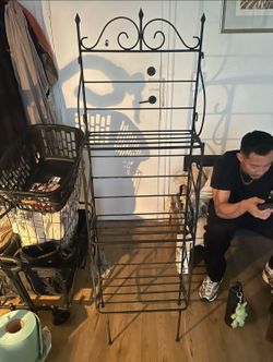 Iron wrought 3-tier heavy duty shelf THOROUGH DEE CLEAN NO RUST