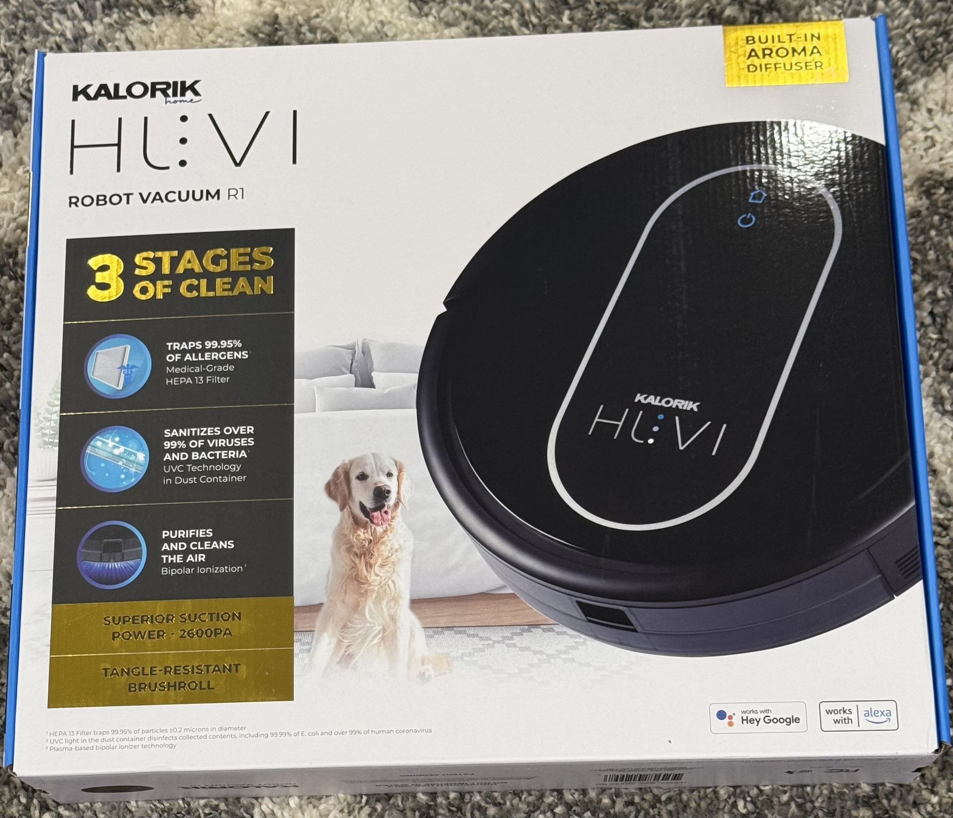 BRAND NEW KALORIK HUVI R1 ROBOT VACUUM