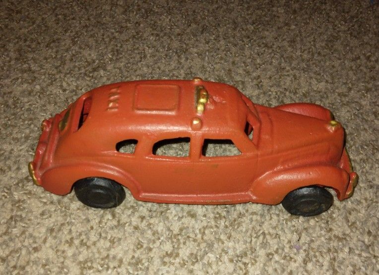 Cast Iron Red Taxi