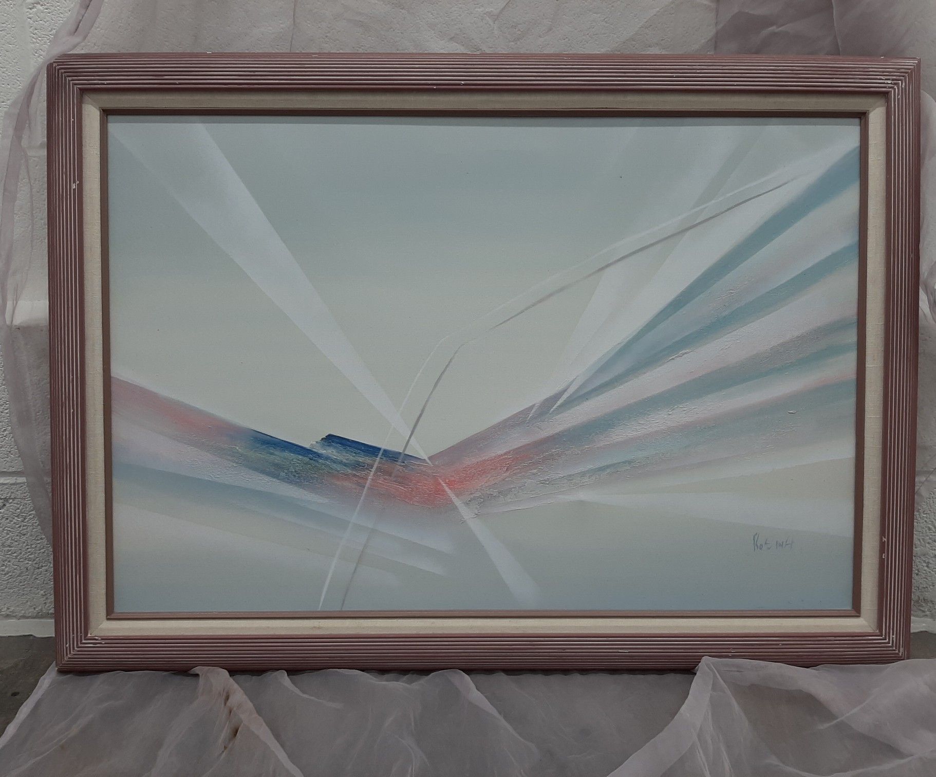 70s vintage original Oil Painting
