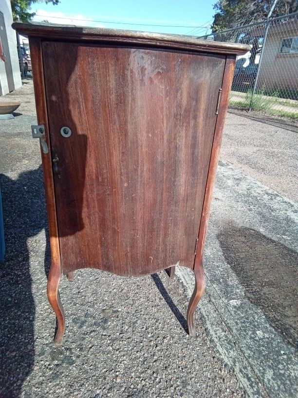 Antique wooden furniture.