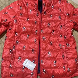 Disney Store Mickey Mouse Reversible Jacket Adult Size M New With Tags