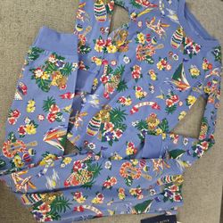 Polo Ralph Lauren Hawaiian Bear Pajamas Kids Size 7