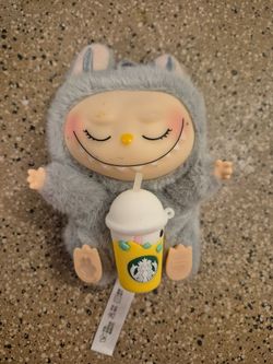 Labubu Grey Starbucks