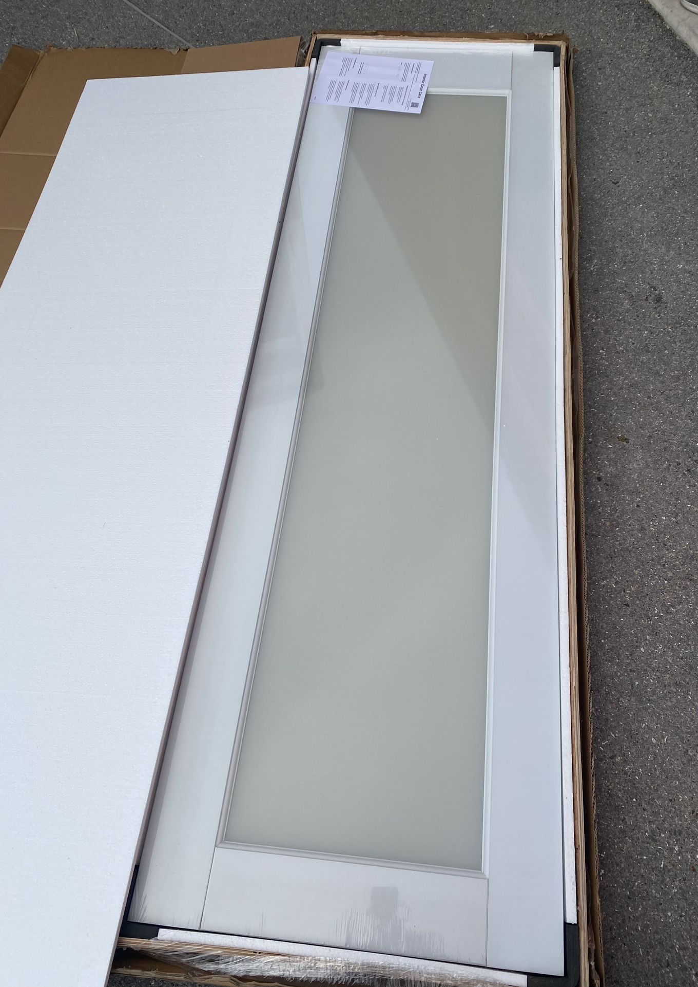Door-24x80 inch frosted glass door slap