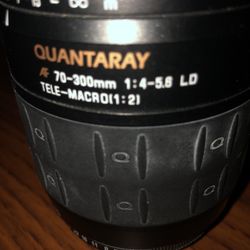 Quantaray  Camera Lens 70-300mm Telephoto Lens