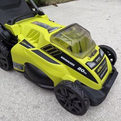 Ryobi Cordless Lawn Mower 20 In Brushless 40 Volt Lithium Battery