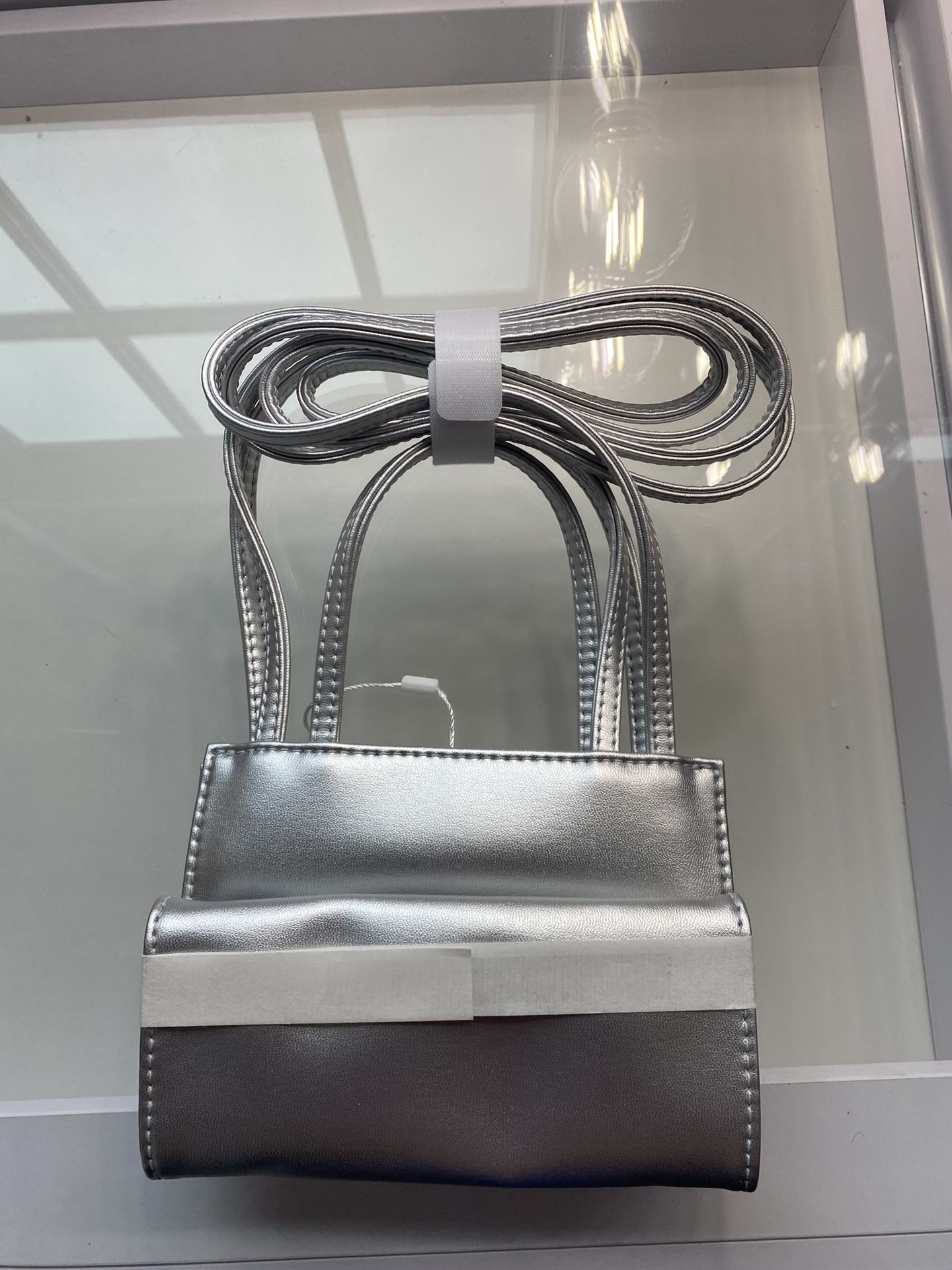 Silver Telfar Bag 