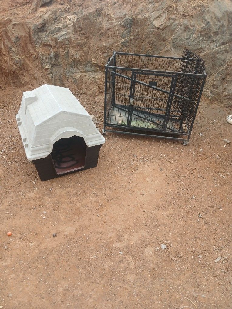Dog House And Dog Cage