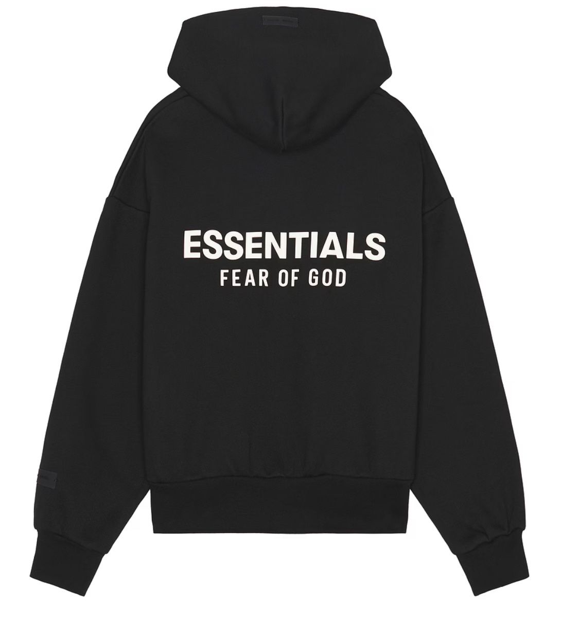 XS Fear Of God Black Essential Hoodie
