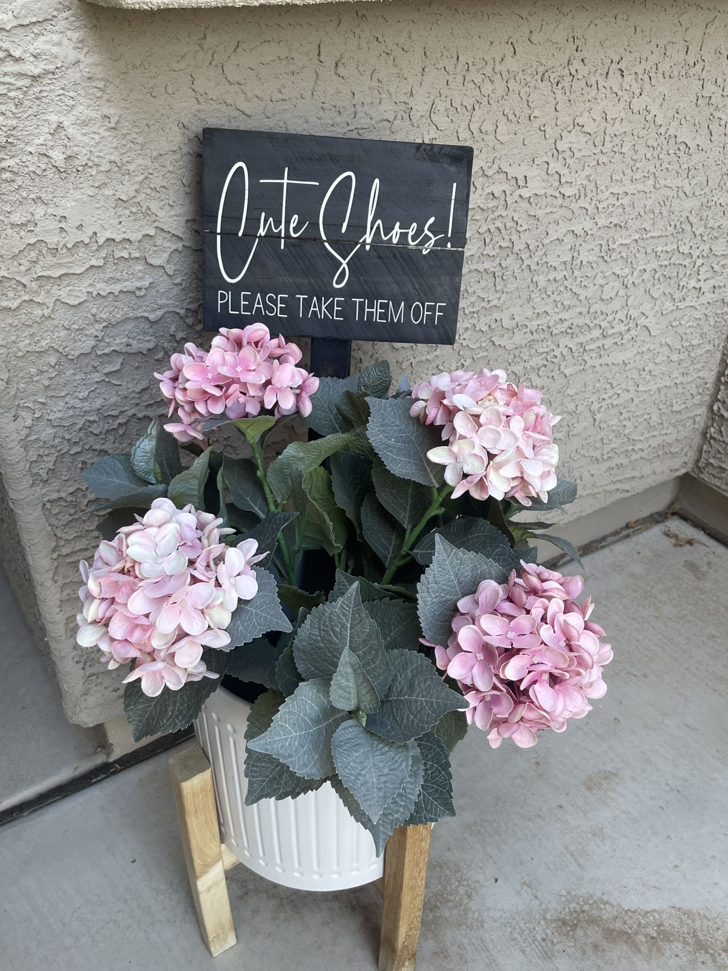 Potted Plant Hydrangea Artificial