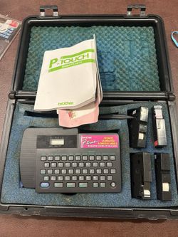 Brother P Touch Laminated Adhesive Labels With Case