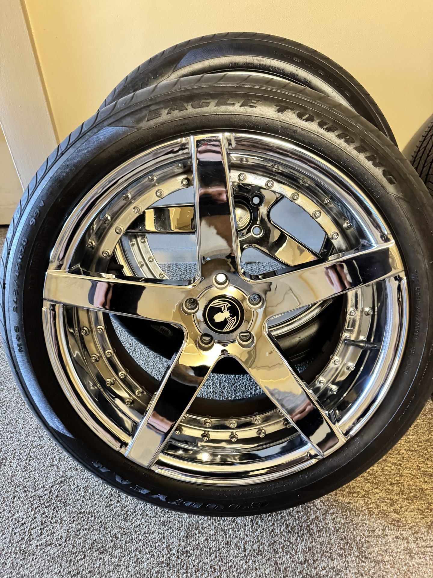 20” Chrome Wheels And Tires