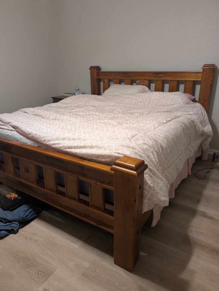 King Size Bed Frame & Mattress