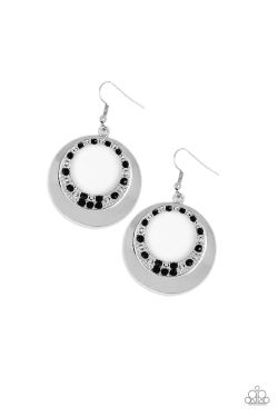 Ringed in Refinement Black Earrings