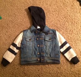 NWOT Toddler Denim Hooded Jacket