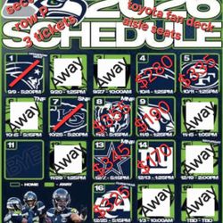 2026 - Seahawks Tickets For Sale