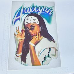 Iron On Heat Transfer  Good For T-shirts Sweaters Jackets T Shirt Design Size Is About 14x10  Aaliyah #342