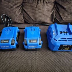 Kobalt 24-V 2-Pack Lithium-ion Battery and Charger (4 Ah)