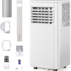 Portable Air Conditioner 8000 BTU, Remote Control, 4 in 1 protable ac, Cools 350sq. ft
