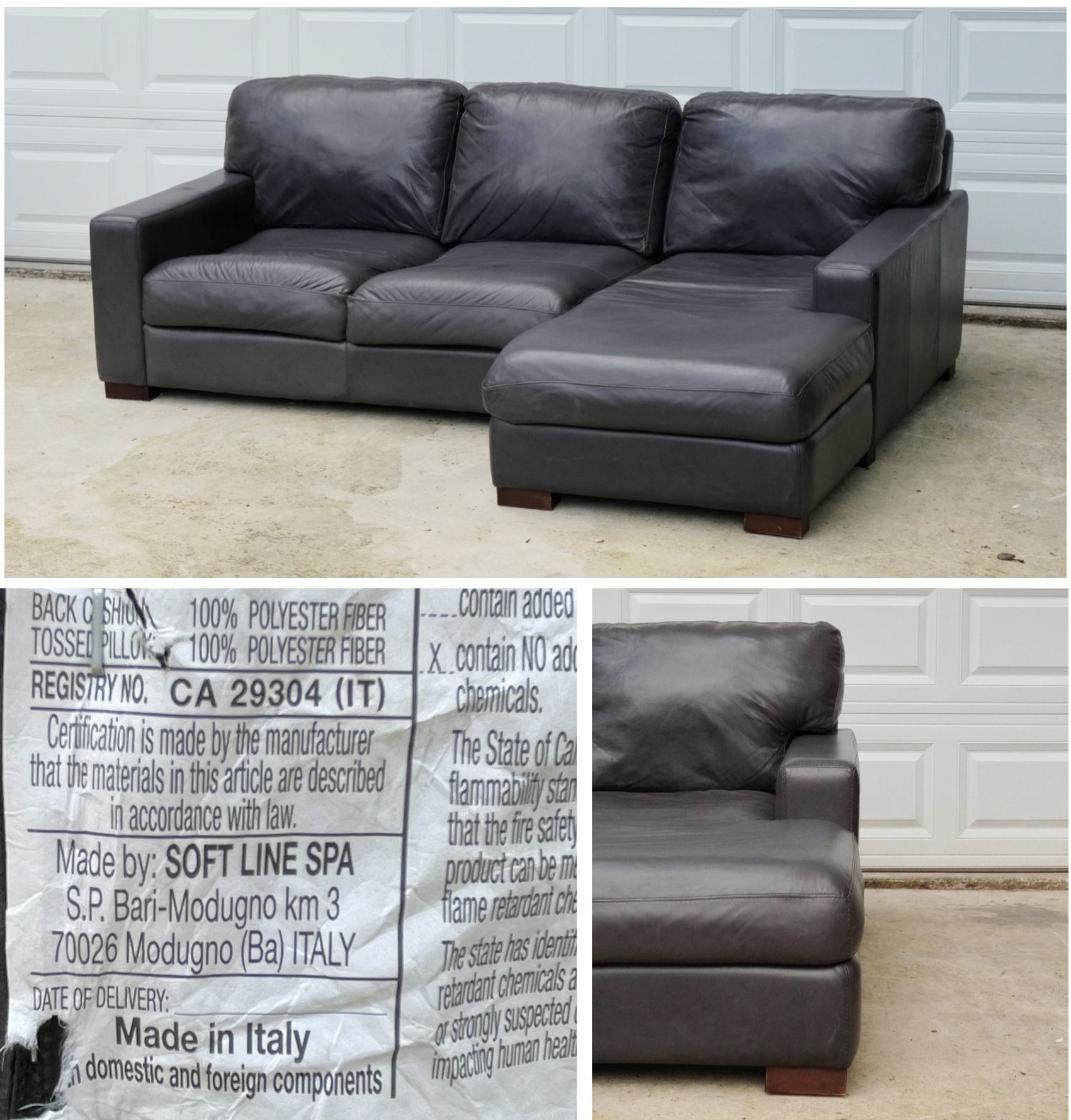 Italian Leather Sectional – SOFT LINE SPA