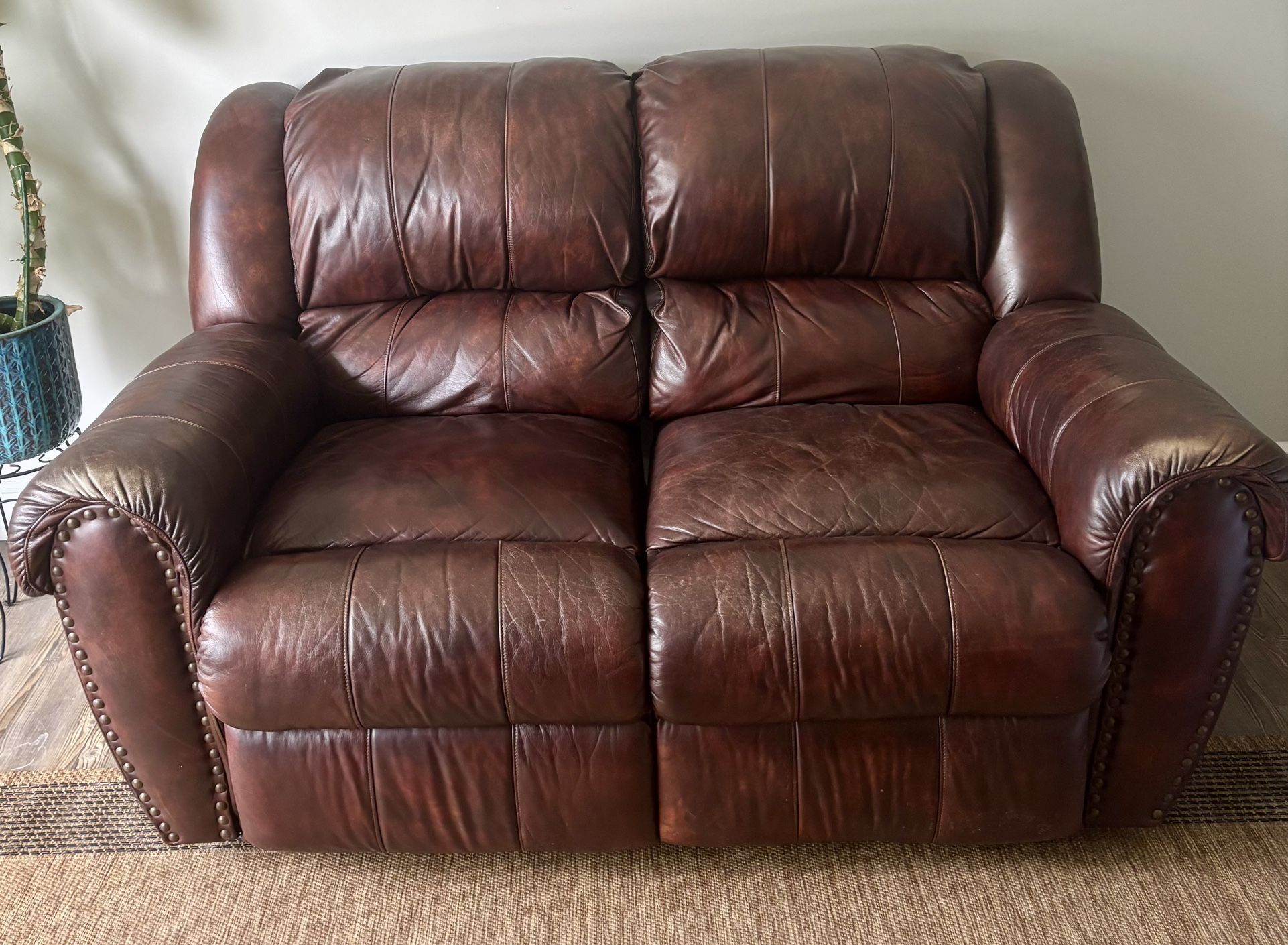 Leather Loveseat