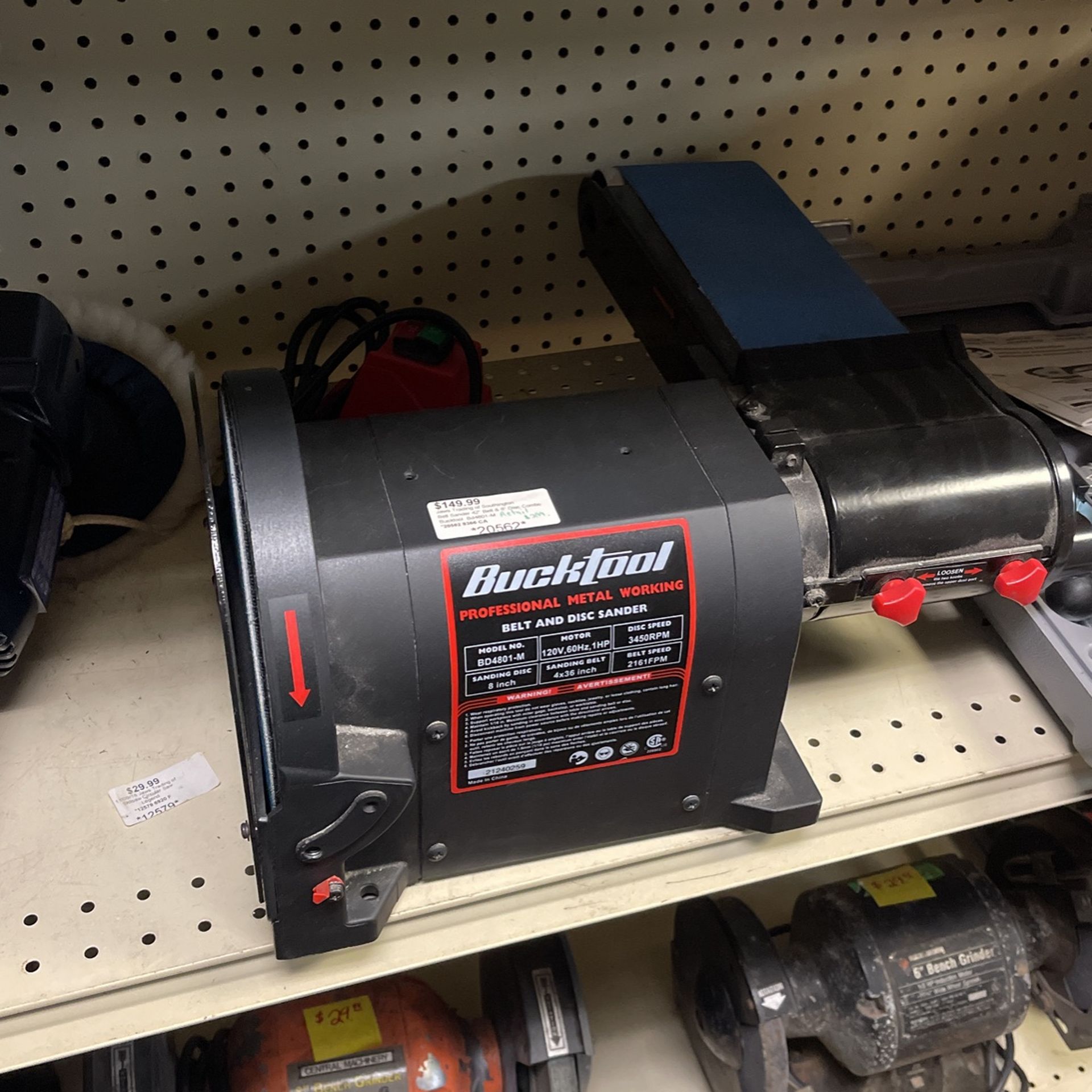 Buckle belt sander 42 inch belt and 8 inch disc combo