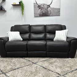 Ridgewin Leather Couch Recliner - Free Delivery  