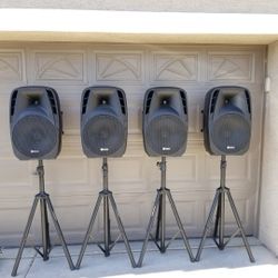 Loud Speakers  BLUETOOTH With Stands.  2 Left