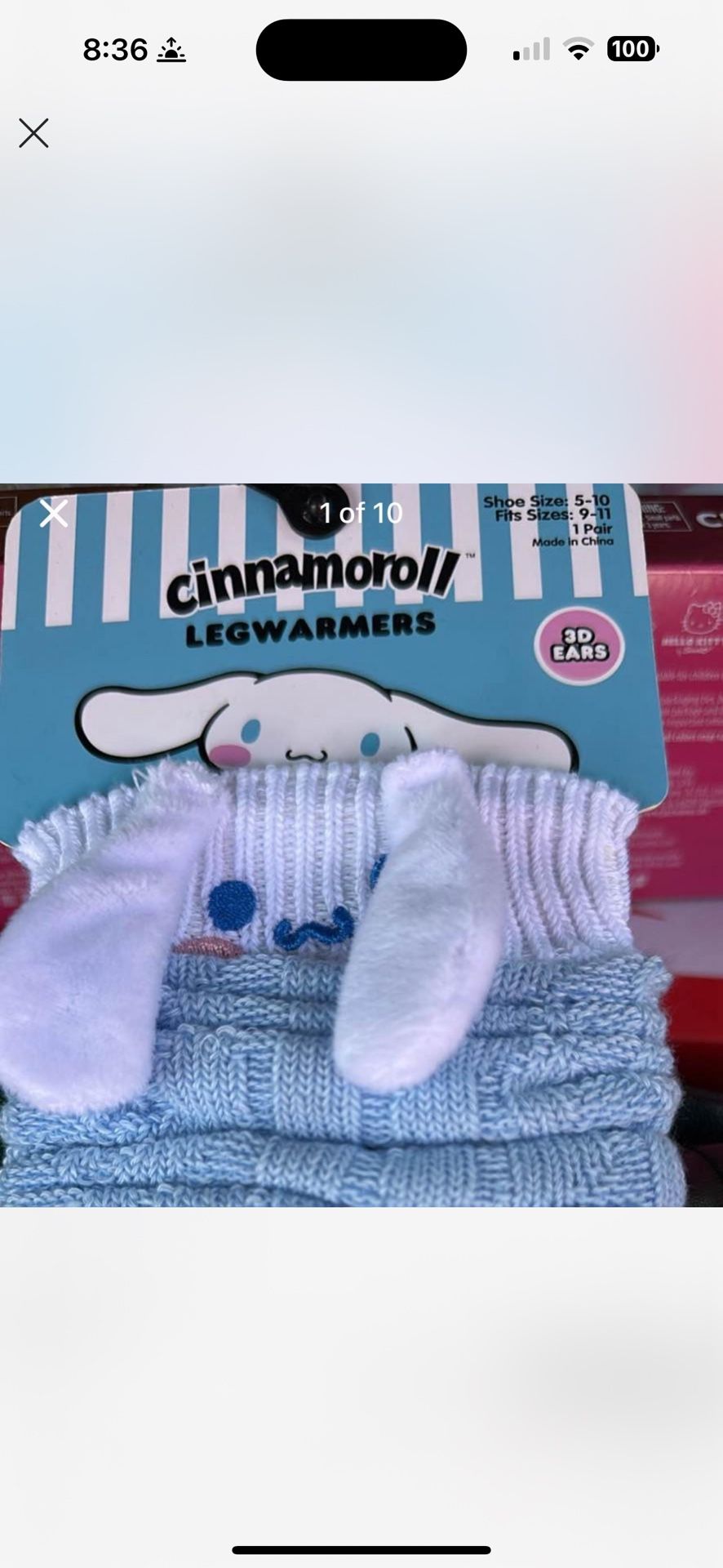 Cinnamorroll Leg Warmers/socks