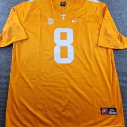 Tennessee Volunteers Home Orange Jersey #8 No Name  New Large -2XL