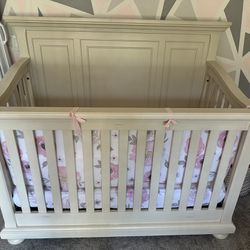 Baby Cache Prestcott Antique white crib and dresser