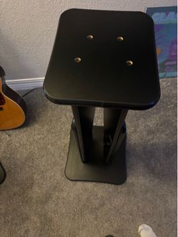 RAB Audio ProRak SDM50 Black Trim Variable Height Monitor Stands