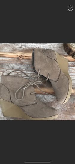 Wedge booties