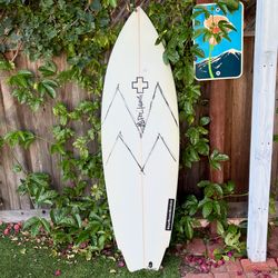 5’6 Surf Prescriptions Fish Surfboard Twin Fin Surf Board (not mark richards Rnf retro 96