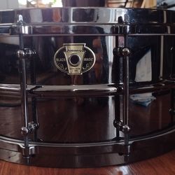 Ludwig Black Magic Snare Drum 14x6.5 Nickel Over Brass 