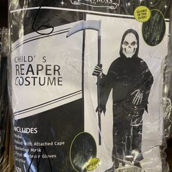 Kids Medium Reaper Costume Halloween