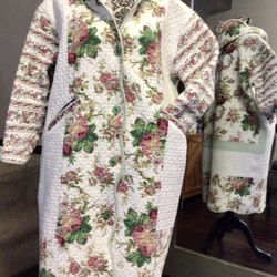 Women’s Upcycled Quilted Robe/Coat