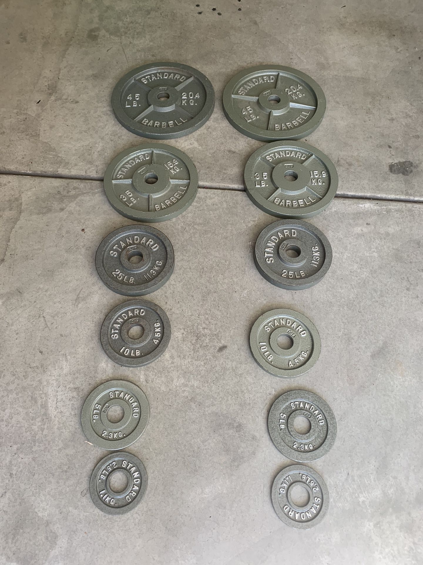 Olympic weights plates 2”