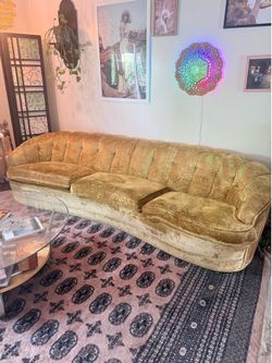Golden Vintage Couch