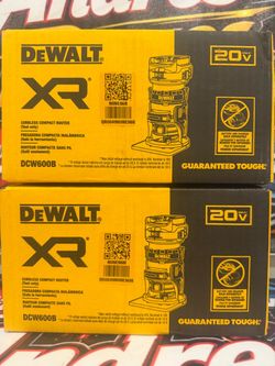 DEWALT XR 20V MAX Cordless Compact Router DCW600B ($140 For Each)