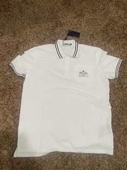 White Prada Polo 2XL runs small