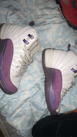 Air jordan 12 hot sale gs pro purple